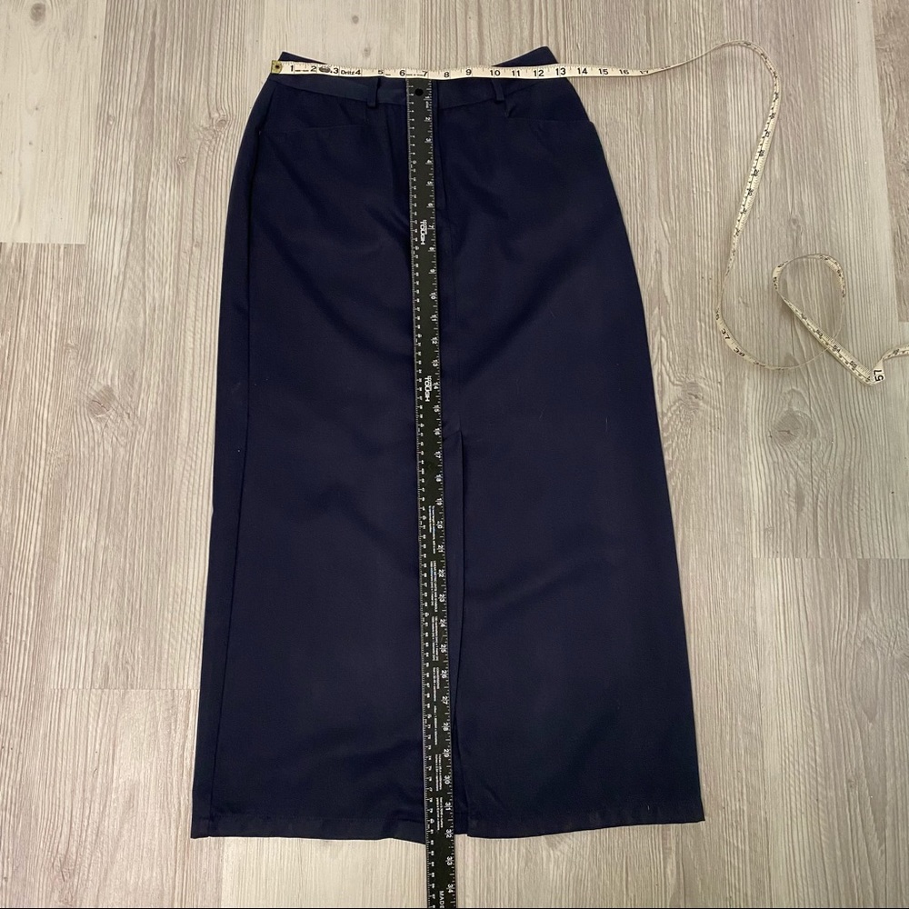 Liz Claiborne Liz Sport Blue Petite Skirt - Picture 7 of 9